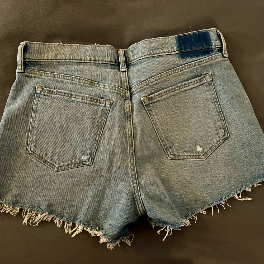 Abercrombie & Fitch Light Blue Jean Shorts - Picture 3 of 4